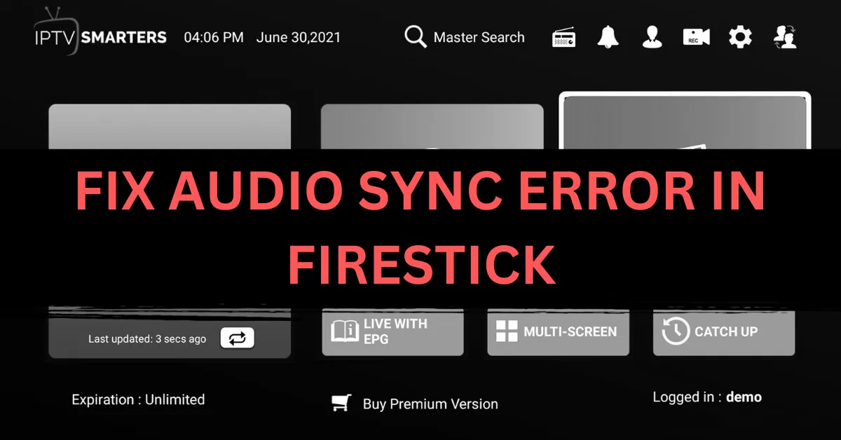 iptv sync errors