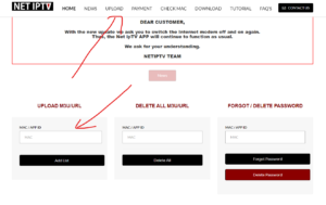 net iptv mac address on their site