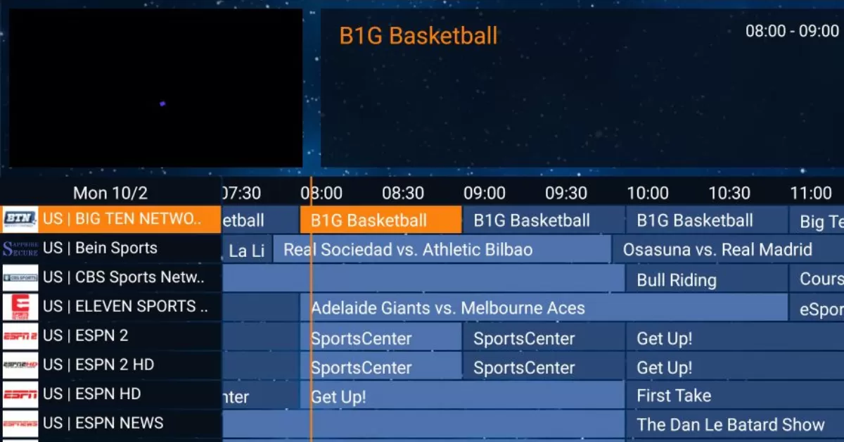 EPG Time Shift Error in IPTV